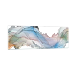 Glastavla - Bild på glas - Mot kristallfjäll - 90x30 cm