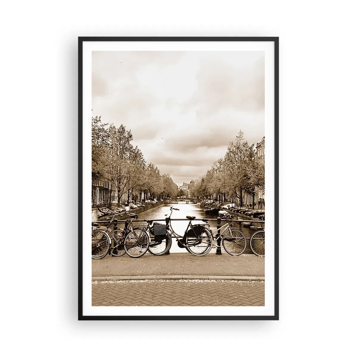 Affisch i svart ram - Holländsk stämning - 70x100 cm