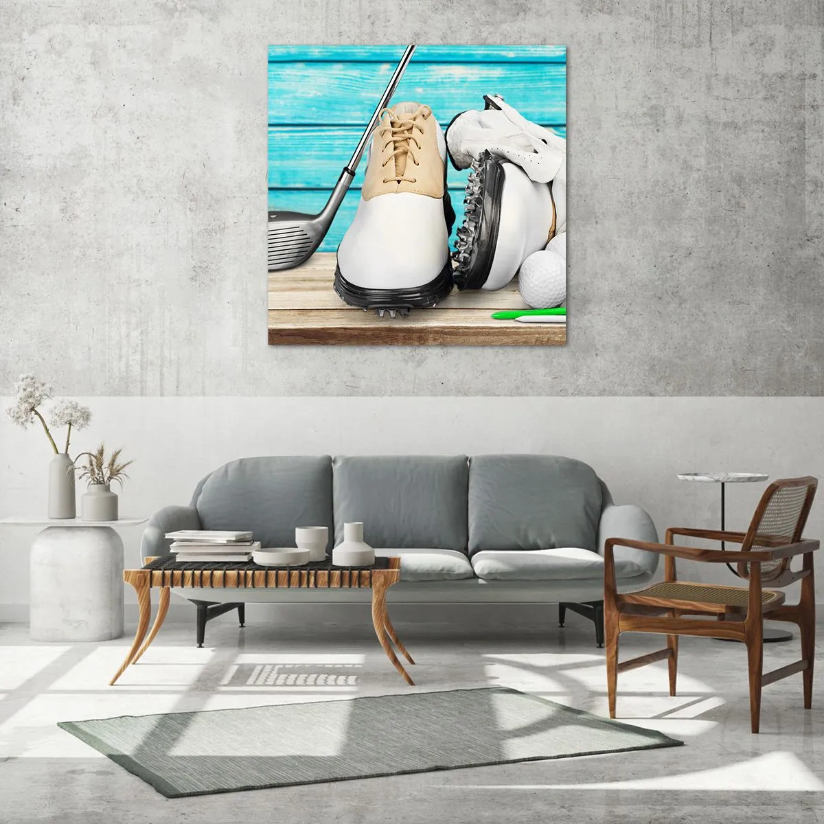 Glastavla - Bild på glas - Allt färdigt - 70x70 cm