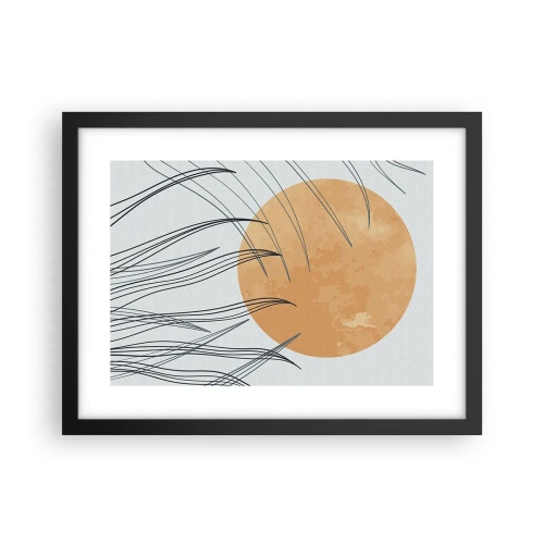 Affisch i svart ram - Alltid mot solen - 40x30 cm
