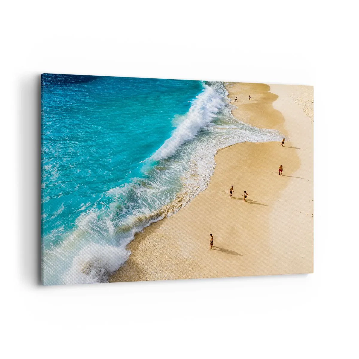 Canvastavla - Bild på duk - Och sedan solen, stranden... - 100x70 cm