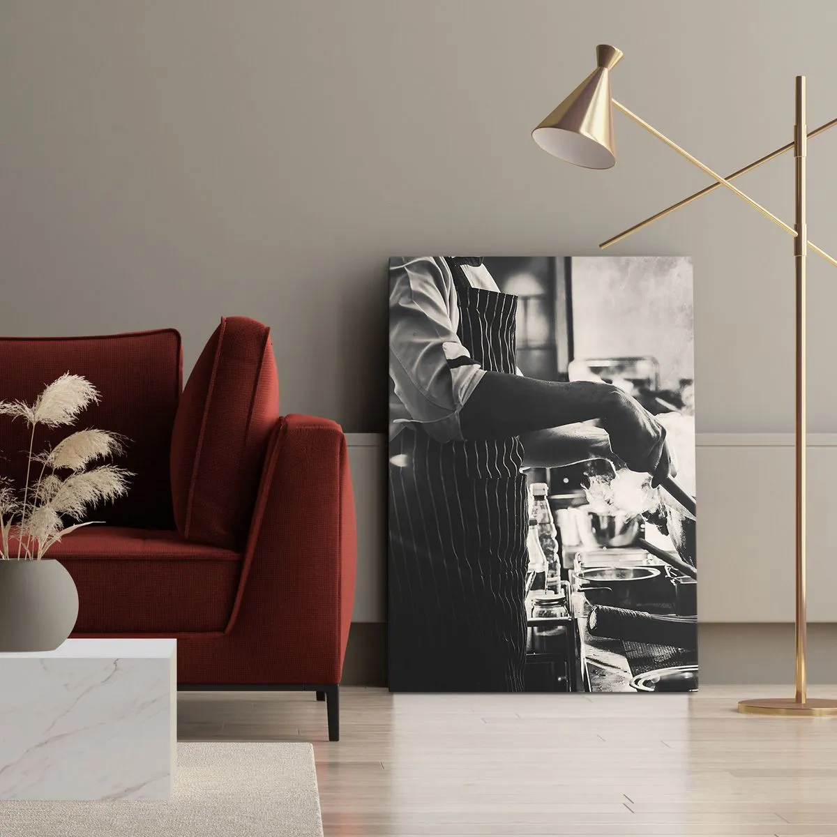 Canvastavla - Bild på duk - Alkemi av smaker - 45x80 cm