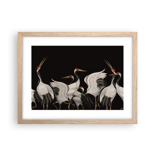 Affisch i ram av ljusek - Fågelärenden - 40x30 cm