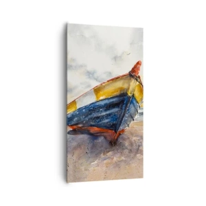 Canvastavla - Bild på duk - Vila på stranden - 65x120 cm