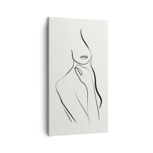 Canvastavla - Bild på duk - Melankolins våg - 45x80 cm