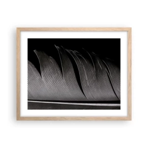 Affisch i ram av ljusek - Fjäder - en underbar konstruktion - 50x40 cm