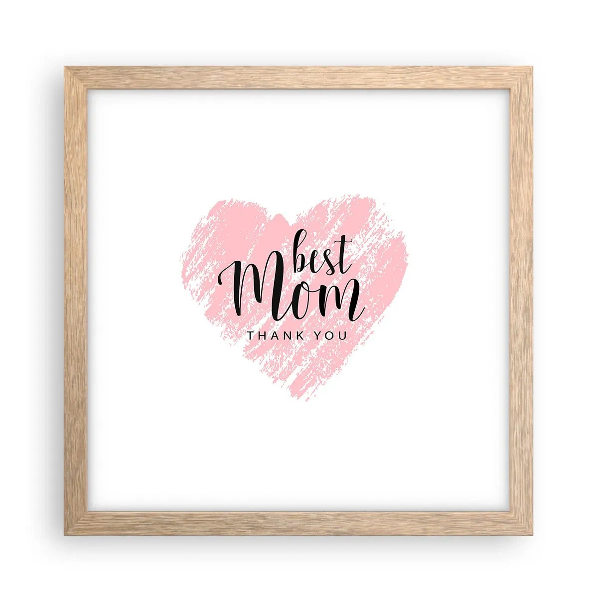 Affisch i ram av ljusek - Alltid rätt ögonblick - 30x30 cm