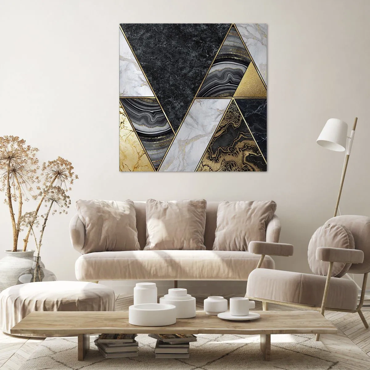Canvastavla - Bild på duk - Sten vid sten - 30x30 cm