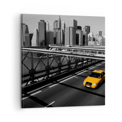 Canvastavla - Bild på duk - Storstadens färg - 60x60 cm