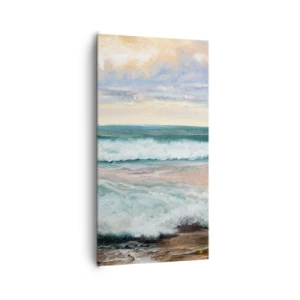 Canvastavla - Bild på duk - Här kan du släta ut din själ - 65x120 cm