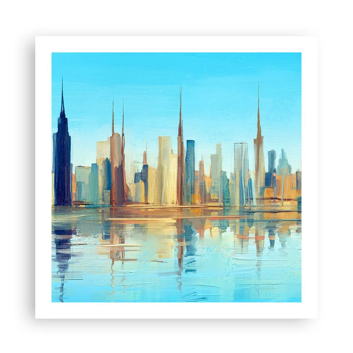 Affisch - Solig metropol - 60x60 cm