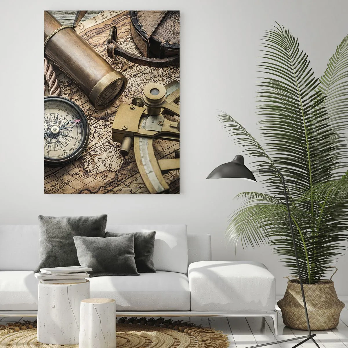 Glastavla - Bild på glas - Sätt ut kursen - 80x120 cm