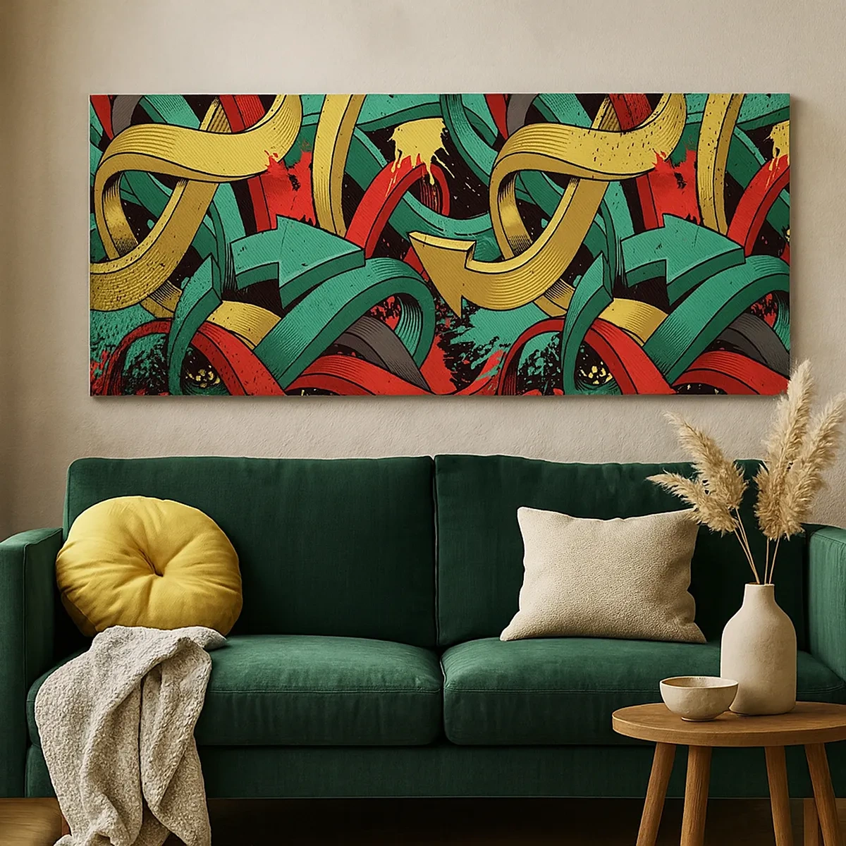 Canvastavla - Bild på duk - Vilken väg till målet? - 30x30 cm