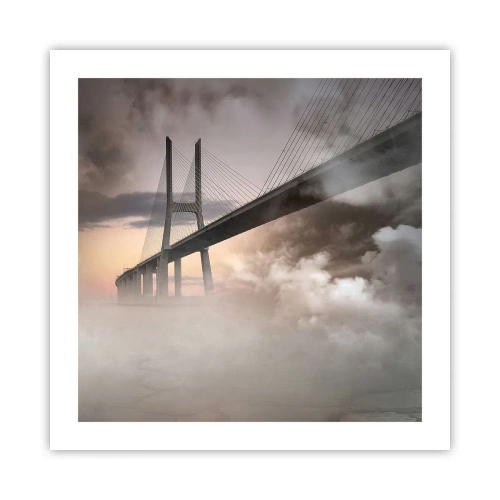 Affisch - Vid en flod som inte finns - 50x50 cm