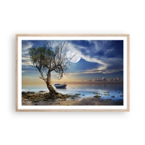 Affisch i ram av ljusek - Är det slut eller början? - 91x61 cm