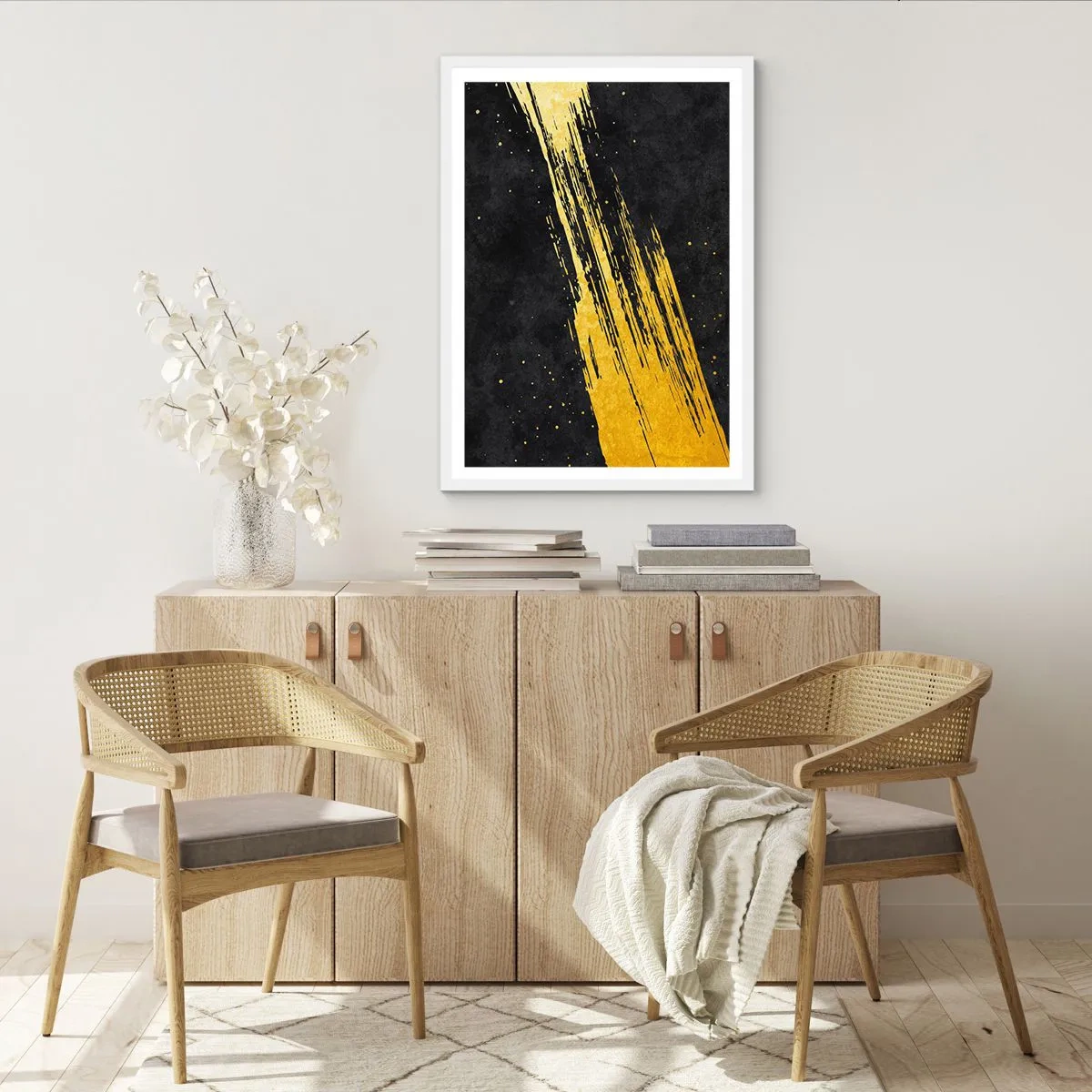 Affisch i vit ram - Hoppa in i hyperrymden - 40x50 cm