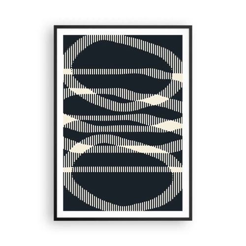 Affisch i svart ram - Försök att bryta mörkret - 70x100 cm
