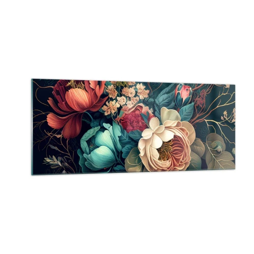 Glastavla - Bild på glas - Charm från 1800-talet - 100x40 cm