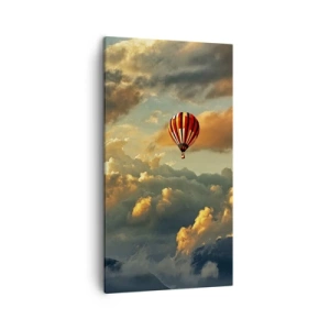 Canvastavla - Bild på duk - Jag flyger för jag vill - 45x80 cm