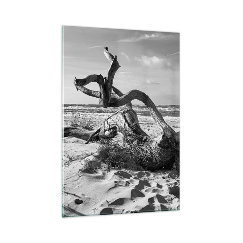 Glastavla - Bild på glas - Havets skulptur - 80x120 cm