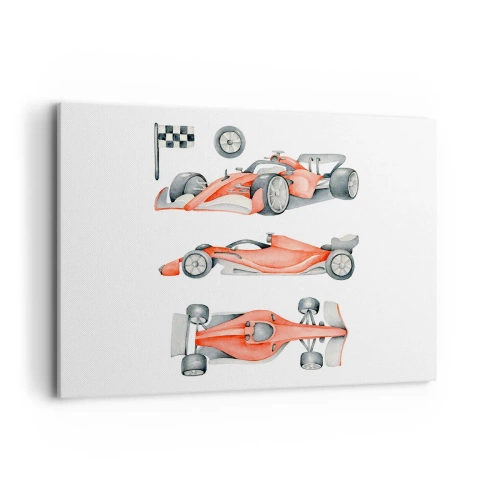 Canvastavla - Bild på duk - Att komma ikapp en dröm - 100x70 cm