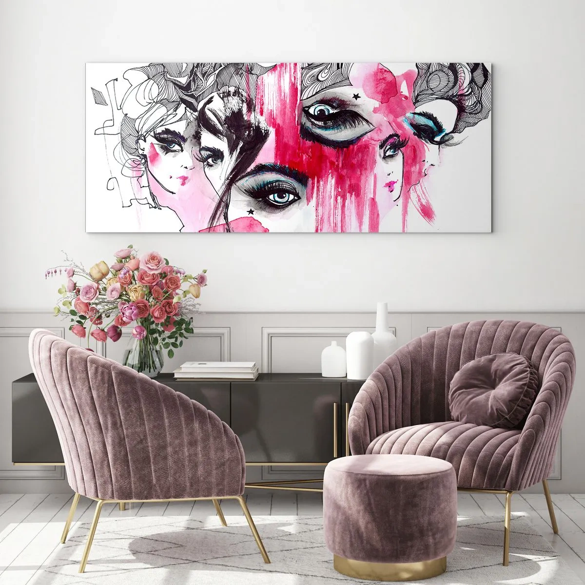 Glastavla - Bild på glas - , - 90x30 cm