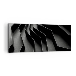 Canvastavla - Bild på duk - Rumslig ordning - 100x40 cm