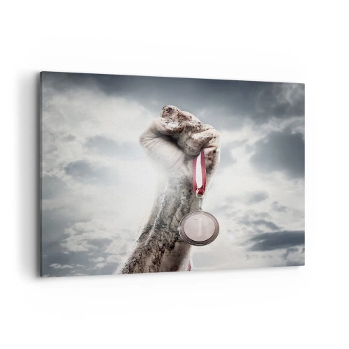 Canvastavla - Bild på duk - Per aspera ad astra - 100x70 cm