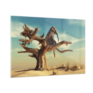 Glastavla - Bild på glas - Ny synvinkel - 100x70 cm