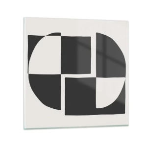 Glastavla - Bild på glas - Antites – syntes - 70x70 cm