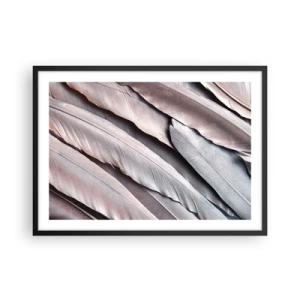 Affisch i svart ram - I rosa silver - 70x50 cm