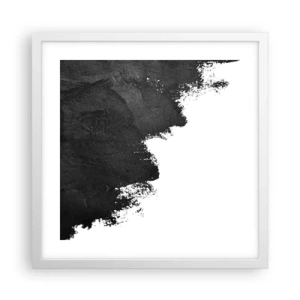 Affisch i vit ram - Element: jord - 40x40 cm
