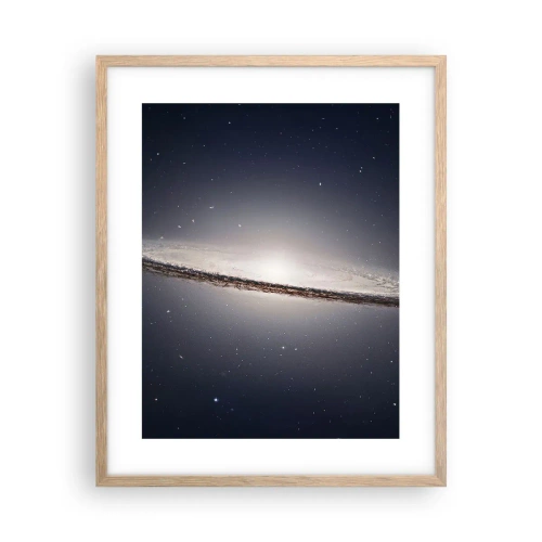 Affisch i ram av ljusek - En gång i en galax långt, långt borta.... - 40x50 cm