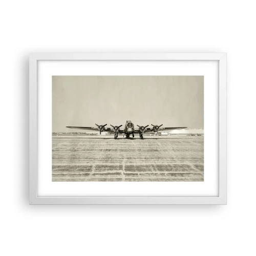 Affisch i vit ram - Redo som vanligt - 40x30 cm