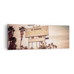 Canvastavla - Bild på duk - Här står tiden stilla - 140x50 cm