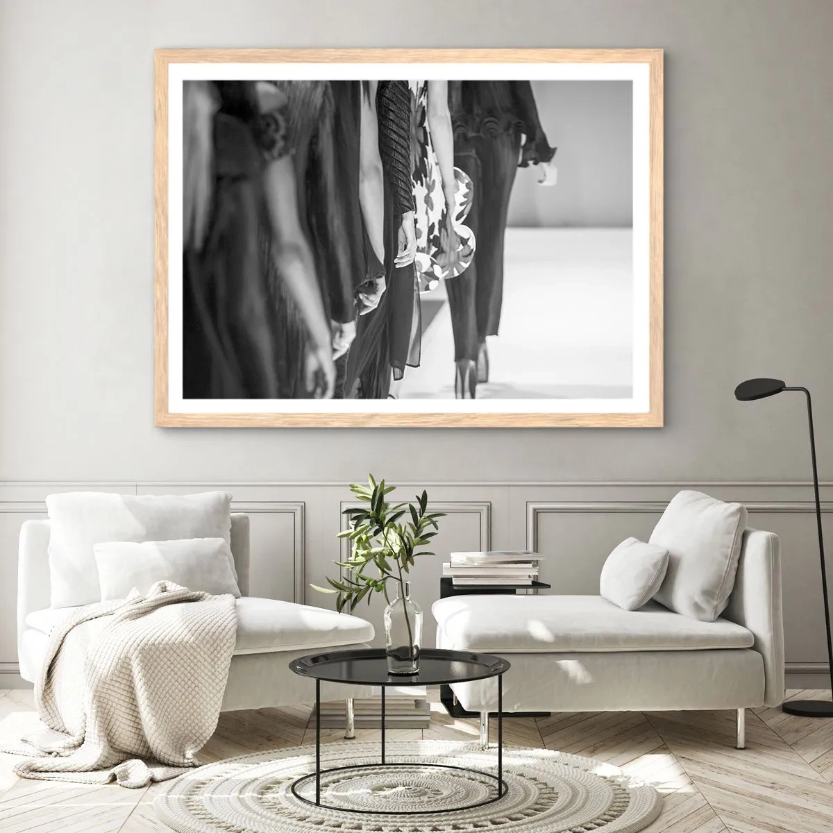 Affisch i ram av ljusek - En elegant parad - 50x40 cm