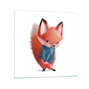 Glastavla - Bild på glas - Ser jag bra ut? - 60x60 cm