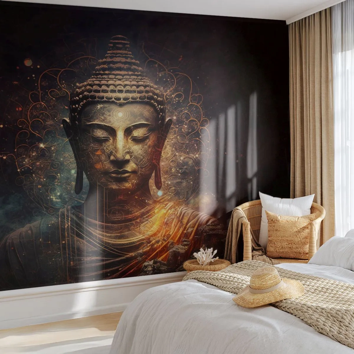 Fototapet Standard Eco - Andlig balans - Buddha, Meditation, Religion - 250x175 cm