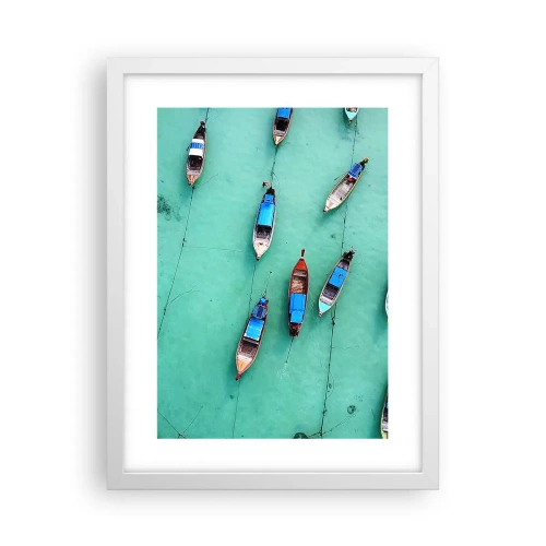 Affisch i vit ram - Under en glad väntan - 30x40 cm