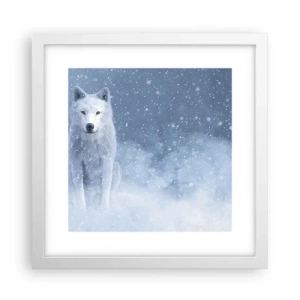 Affisch i vit ram - I vinter anda - 30x30 cm