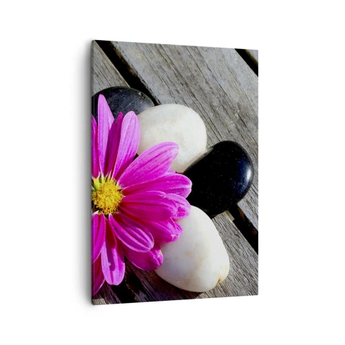 Canvastavla - Bild på duk - Avkoppling på bryggan - 50x70 cm