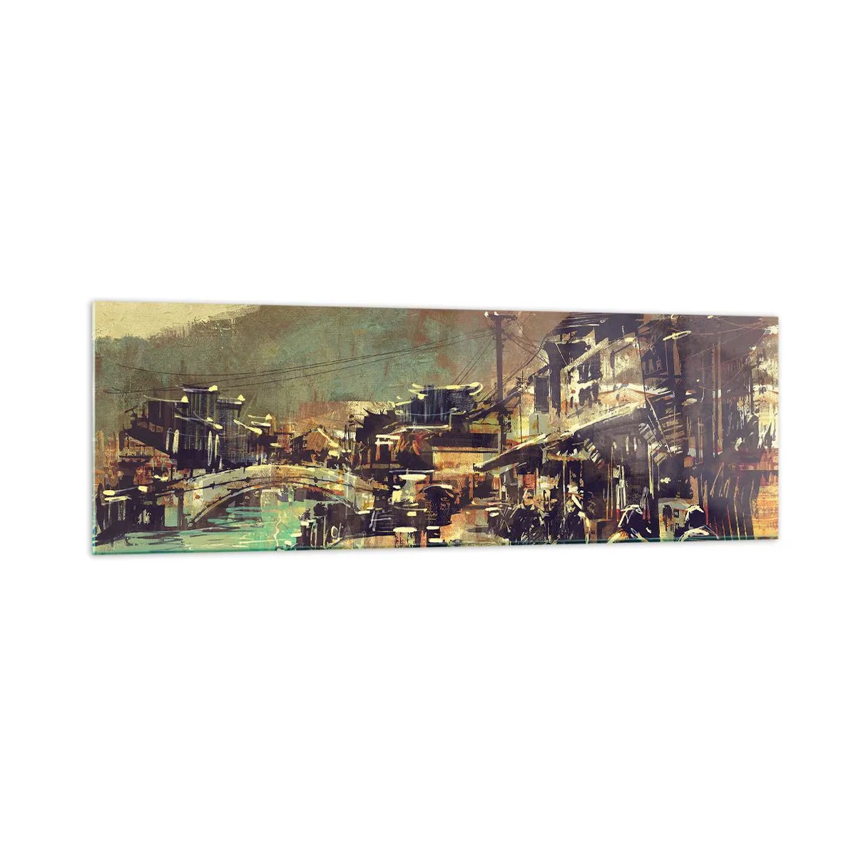 Glastavla - Bild på glas - Livet som gråskalans rikedom - 160x50 cm