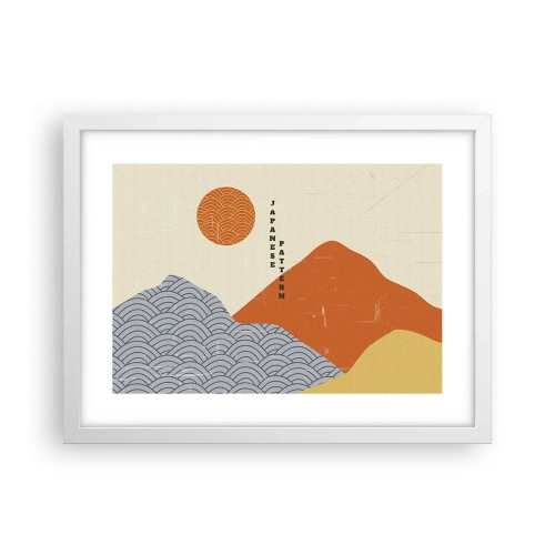 Affisch i vit ram - I den japanska andan - 40x30 cm