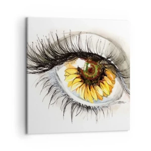 Canvastavla - Bild på duk - Blick het som sommar - 50x50 cm