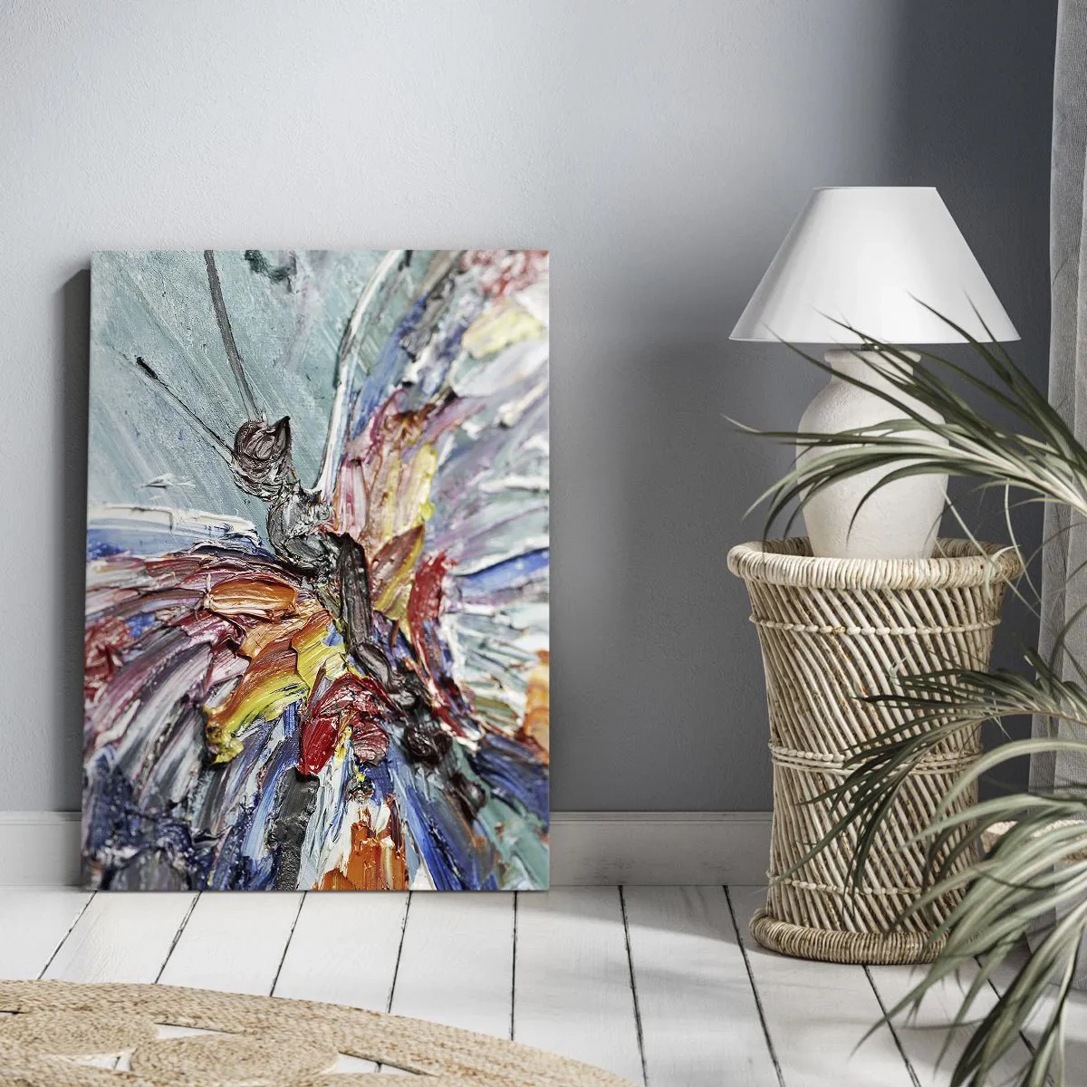 Canvastavla - Bild på duk - Målad av naturen - 45x80 cm