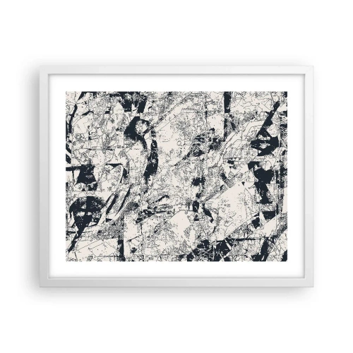 Affisch i vit ram - Motsatsernas interpenetration - 50x40 cm