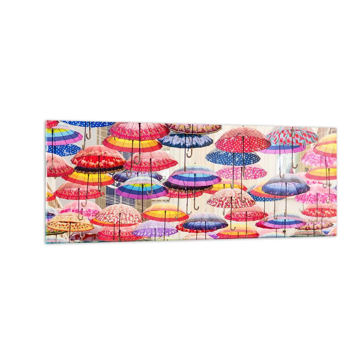 Glastavla - Bild på glas - Stadsäng - 140x50 cm