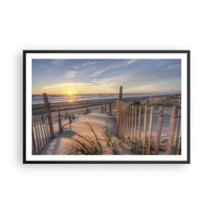 Affisch i svart ram - Vindens sken och skugga - 91x61 cm