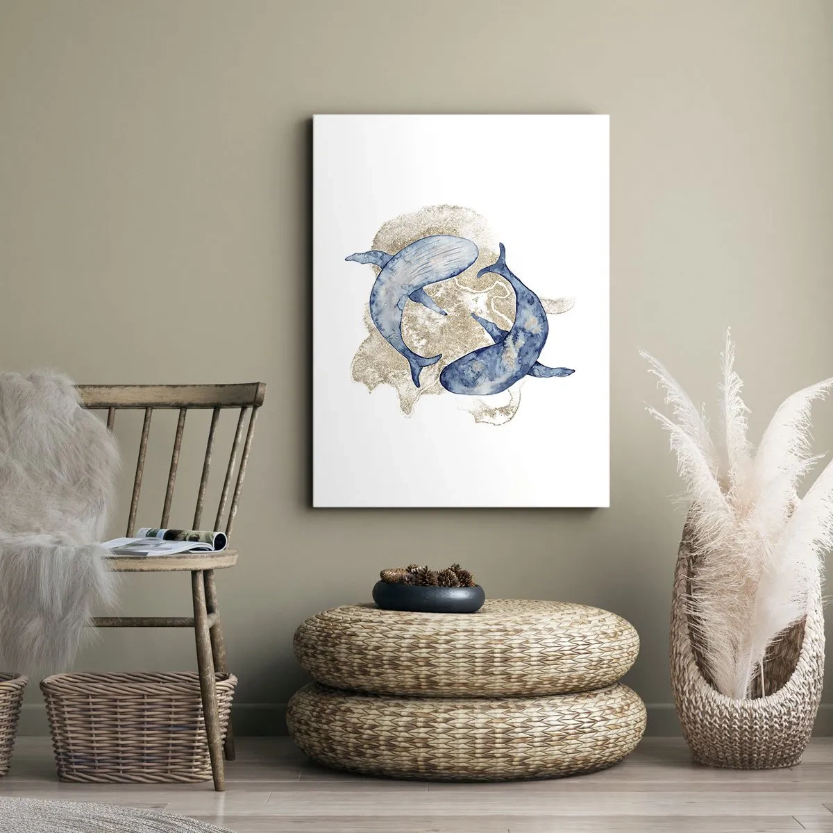 Canvastavla - Bild på duk - Vänskap eller kärlek? - 50x70 cm