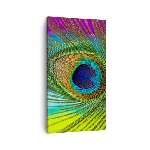 Canvastavla - Bild på duk - Öga mot öga - 45x80 cm